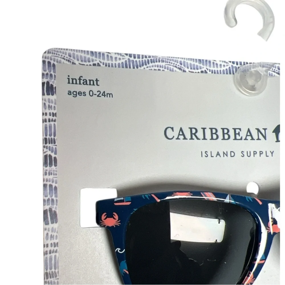Caribbean Joe Blue Sunglasses Set Infant 0-24 months Blue Pink NWT